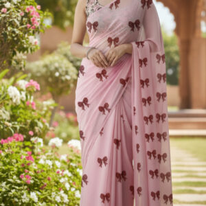 Elegant classic georgette sharee for women with lightweight and premium texture