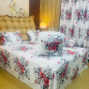 প্রিমিয়াম ৫ পিস কমফোর্টার সেট – নরম ও বিলাসবহুল বেডিং সেট