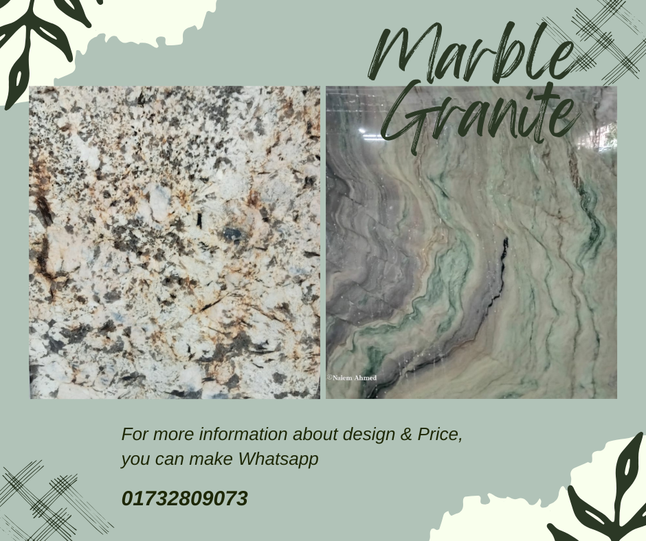 মার্বেল গ্রানাইট পাথর কিচেন টপ ও ফ্লোরিং Stone Slab – Floor, Stair & Kitchen Counter Top (Premium Quality) - Image 5