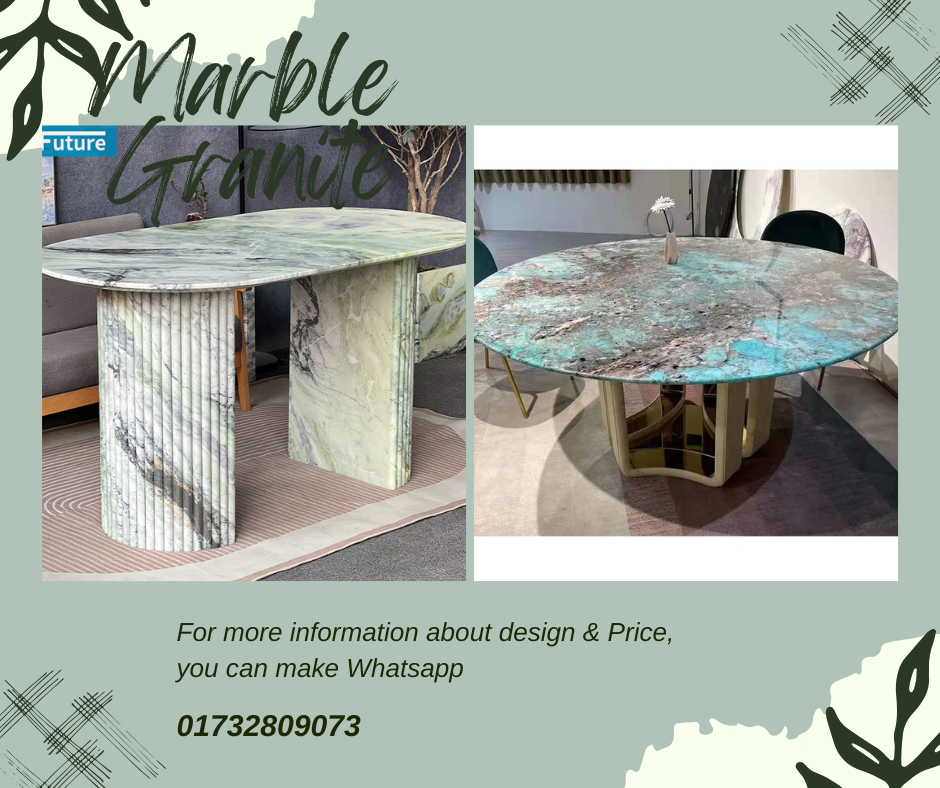Luxury Marble Granite Table Top for Dining Room – Bangladesh