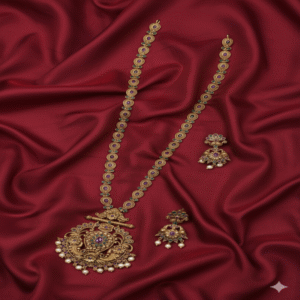 Gold-Plated South Indian Necklace